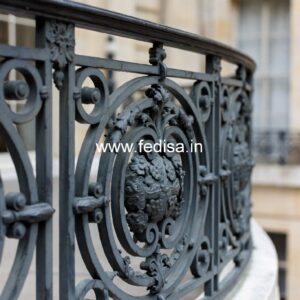 Designer Brass Stair Railing For Luxury Decor Grill In Window Design