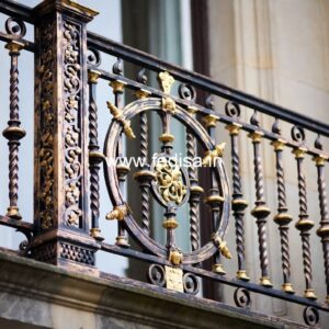 Custom Brass Balcony Railing For Unique Homes Window Grill Jali Design