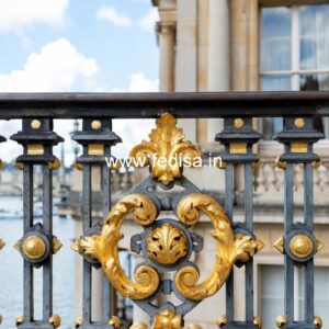 Luxury Brass Balcony Railing With Elegant Finish Grill Gate Design For Main Door Price