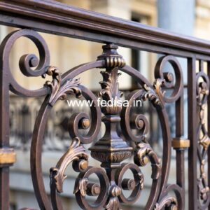 Modern Brass Staircase Railing For Stylish Homes Gate Ke Upar Grill Ka Design