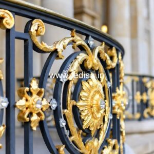 Brass Handrail Design For Contemporary Homes Steel Grill Design Door