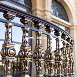 Stylish Brass Balcony Railing For Premium Homes House Main Gate Grill Design