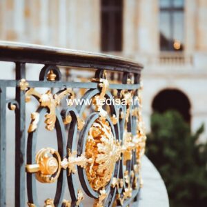 Modern Brass Staircase Railing With Unique Style New Window Grill