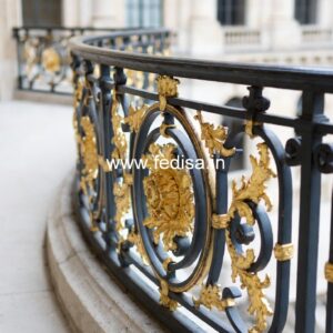 Luxury Brass Railing Design For Modern Villas Arch Grill Gate Design