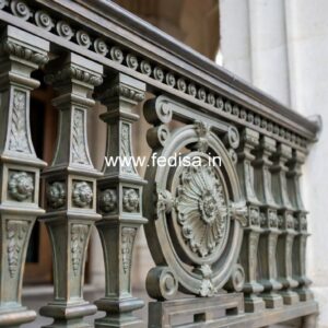 Designer Brass Stair Railing For Luxury Interiors Laser Cutting Design Grill