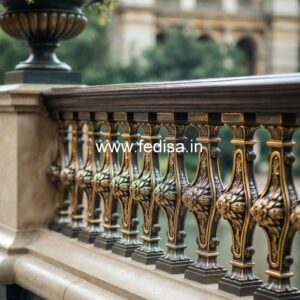 Modern Brass Handrail Design For Elegant Interiors Window Wood Grill Design