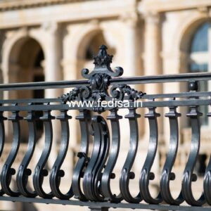 Designer Brass Balcony Railing For Stylish Homes Steel Front Grill Design