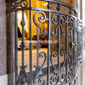 Premium Brass Handrail For Contemporary Homes Grill Design Round