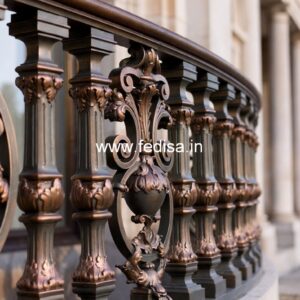 Premium Brass Stair Railing For Luxury Interiors Temple Door Grill Design