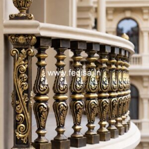Modern Brass Stair Railing Design For Interiors Modern Window Protector Design