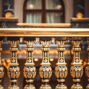 Luxury Brass Railing Design For Modern Homes Door Grill Gate Design