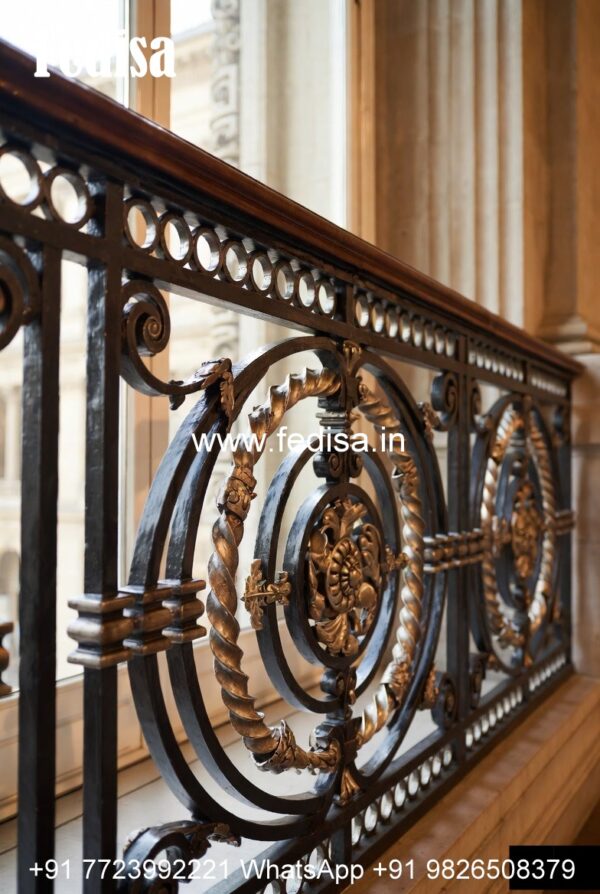 Antique Brass Railing Design For Royal Interiors Best Grill Design For ...