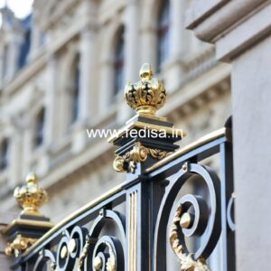 Stylish Brass Railing Design For Interior Decor Darwaja Grill Design