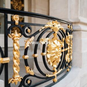 Brass Staircase Railing Design With Glass Panels Grill Door Design 2026