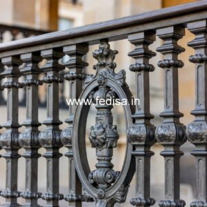 Elegant Brass Balcony Railing Design For Villas 4×4 Window Grill Design