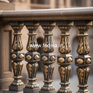 Stylish Brass Balcony Railing Design Ideas Angle Bar Grills Design