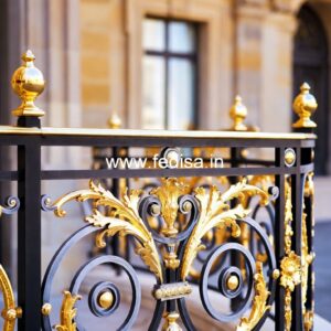Premium Brass Balcony Railing For Homes Grill Gate Design For Portico
