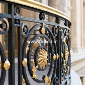 Modern Brass Staircase Handrail Design Grill Design For Staircase Window