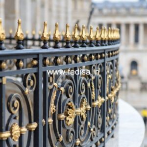 Designer Brass Staircase Railing Ideas Round Grill Gate Design