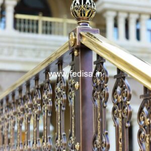 Luxury Brass Handrail Design For Interior Decor Grill Design For Utility