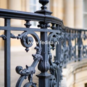 Antique Style Brass Railing Design For Classic Villas Grill Design For Wall Compound