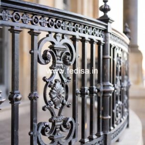 Custom Brass Railing Design For Modern Architecture New Grill Gate