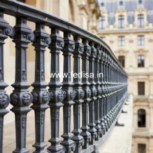 Brass Stair Railing Design For Premium Villas Terrace Door Grill Design
