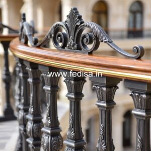 Brass Balcony Railing With Elegant Design Folding Grill Design