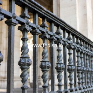 Luxury Brass Balcony Railing For Elegant Homes Big Window Design With Grill