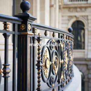 Brass Balcony Railing Design For Luxury Interiors Iron Grill Simple Design