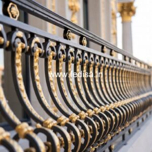 Brass Staircase Railing Design With Modern Appeal Best Grill Design For Veranda