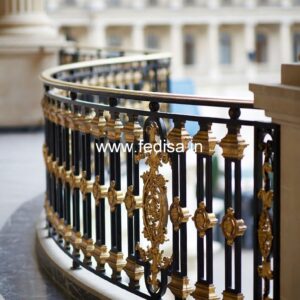 Brass Staircase Railing Design For Designer Homes Window Glass Grill Design