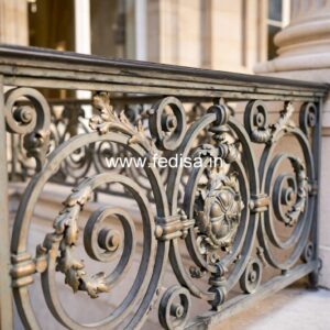 Antique Brass Staircase Railing For Royal Homes Steel Railing Design For Window