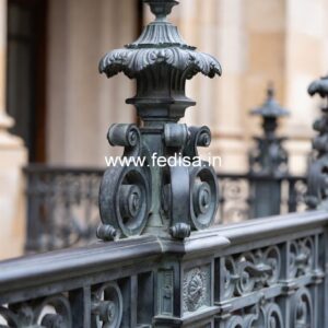 Decorative Brass Balcony Railing With Premium Style Elevation Window Grill Design