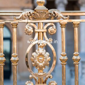 Decorative Brass Balcony Railing For Interior Design Iron Steel Grill Design