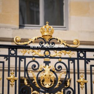 Premium Brass Handrail Design For Modern Spaces Loha Grill Color