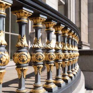 Brass Staircase Railing Design With Elegant Touch Window Simple Design Grill