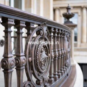 Antique Brass Staircase Railing With Classic Finish Window Box Grill Design 2026 Latest