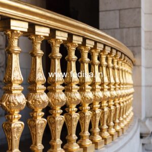 Modern Brass Balcony Railing With Elegant Appeal Window Grill Ki Design