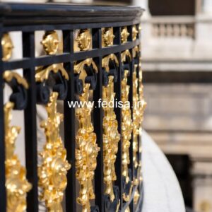 Stylish Brass Staircase Railing For Interior Design Bedroom Grill Design