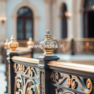 Luxury Brass Balcony Railing For Designer Spaces Door Design Steel Jali