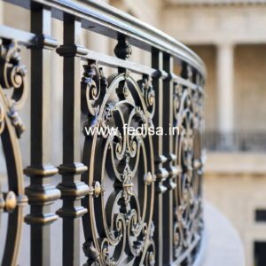 Brass Balcony Railing Design With Classic Appeal Window Grill Glass Design