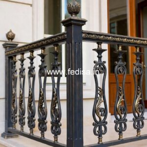Antique Brass Stair Railing Design For Royal Homes Iron Grill For Stairs Price