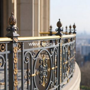 Classic Brass Balcony Railing Design Collection Home Grill Paint Color