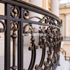 Decorative Brass Stair Railing For Villas Window Grill Design MS