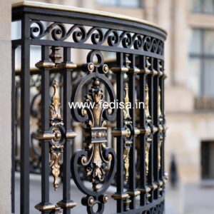 Luxury Brass Railing Design For Stair Interiors Grill Design House Front