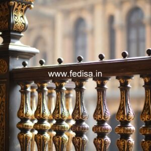 Elegant Brass Handrail Design For Premium Spaces House Entrance Grill Design