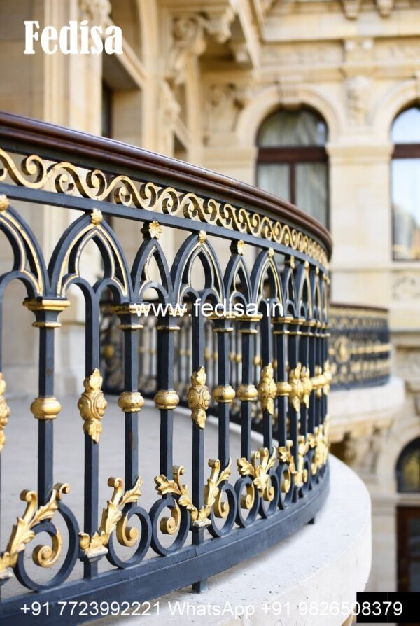 Baranda Railing Design Antique Brass Balcony Railing For Classic Homes Baranda Ka Grill Ka ...