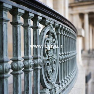 Stylish Brass Balcony Railing With Modern Design Grill Sample Design