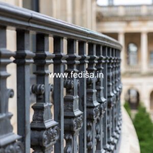 Premium Brass Balcony Railing For Designer Interiors Front Grill Mirror Design